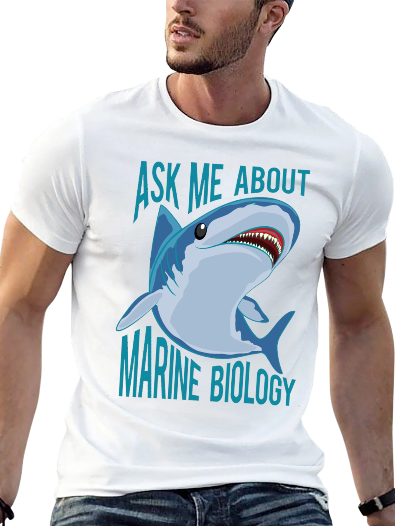 Ask Me About Marine Biology Shark T-Shirt
