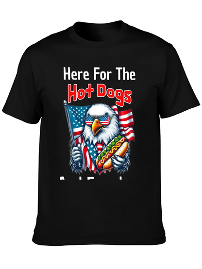 Funny Patriotic Eagle Hot Dog Lover T-Shirt