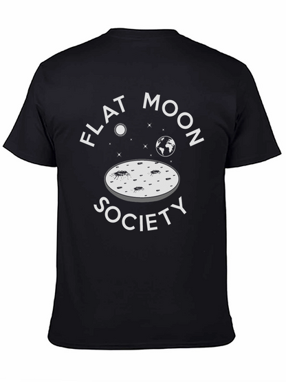 Flat Moon Society T-Shirt - Novelty Space Design