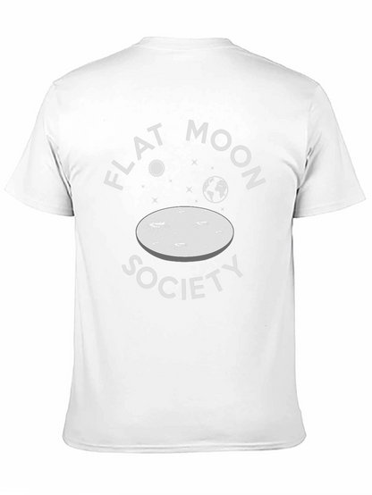 Flat Moon Society T-Shirt - Novelty Space Design