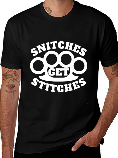 Snitches Get Stitches Graphic T-Shirt