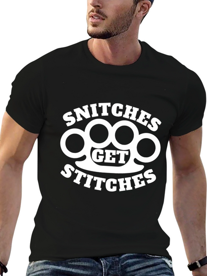 Snitches Get Stitches Graphic T-Shirt