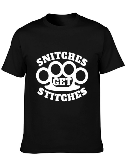 Snitches Get Stitches Graphic T-Shirt