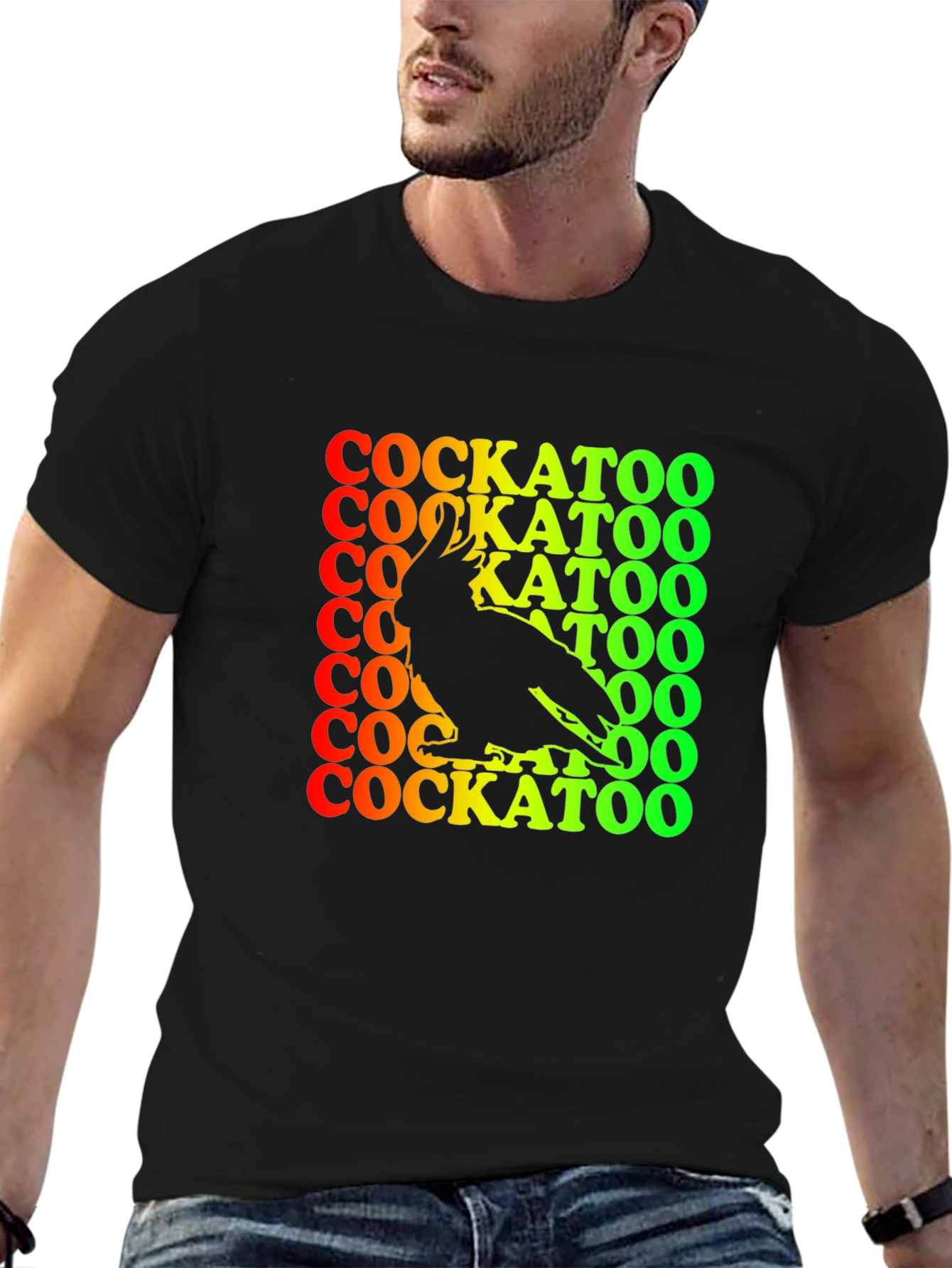 Cockatoo Graphic Tee - Mens Black T-Shirt