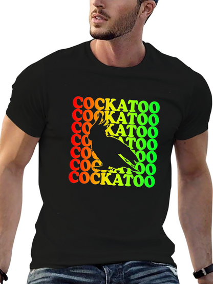 Cockatoo Graphic Tee - Mens Black T-Shirt