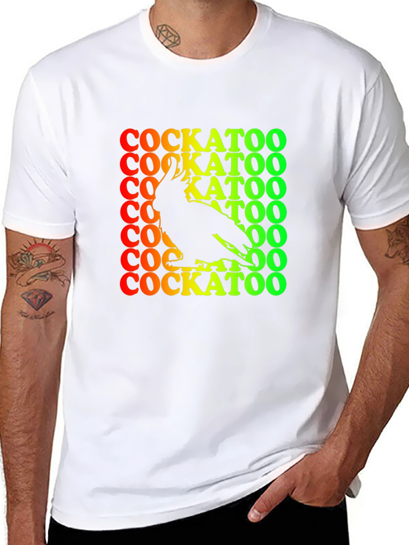 Cockatoo Graphic Tee - Mens Black T-Shirt