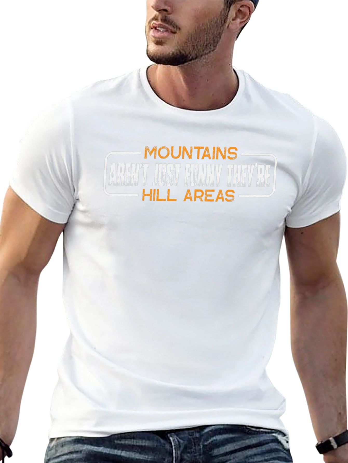 Mountains Arent Funny Mens T-Shirt
