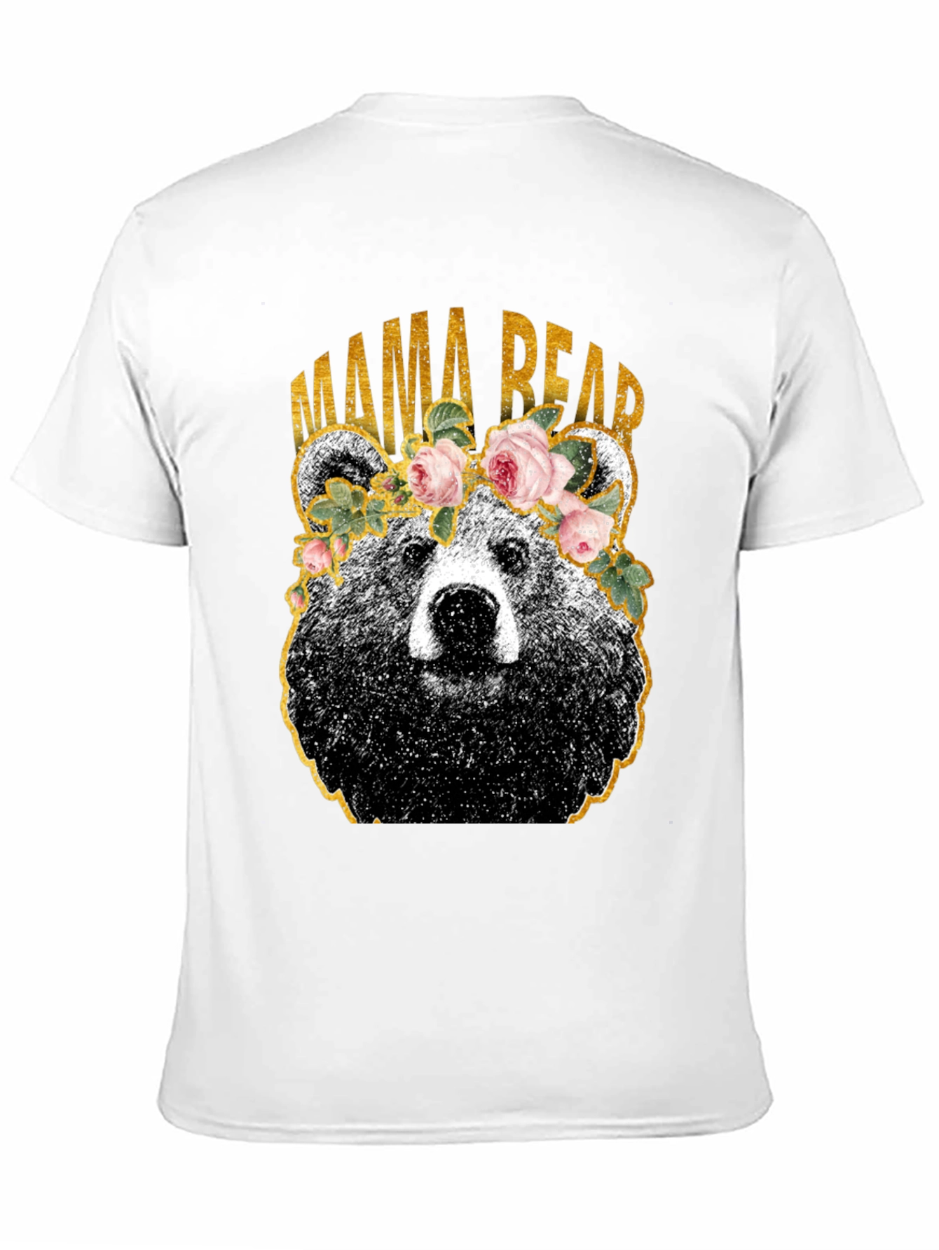 Mama Bear Graphic T-Shirt - Floral Crown