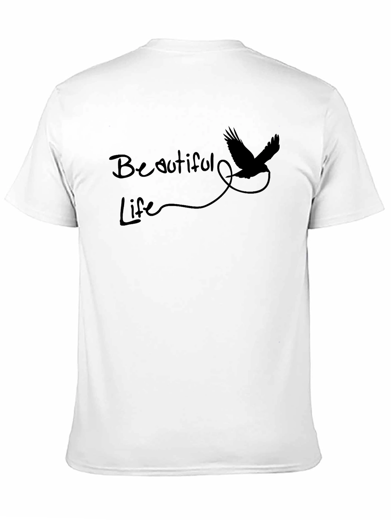 Beautiful Life Graphic Tee - Mens Black T-Shirt