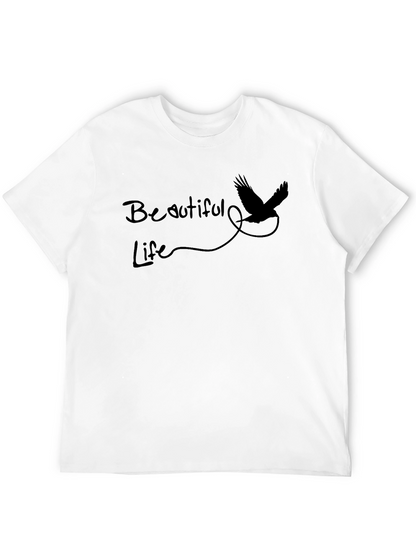 Beautiful Life Graphic Tee - Mens Black T-Shirt