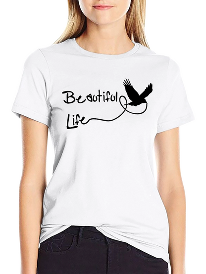 Beautiful Life Graphic Tee - Mens Black T-Shirt