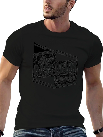 Best Bass Drum Musician Black Graphic Tee