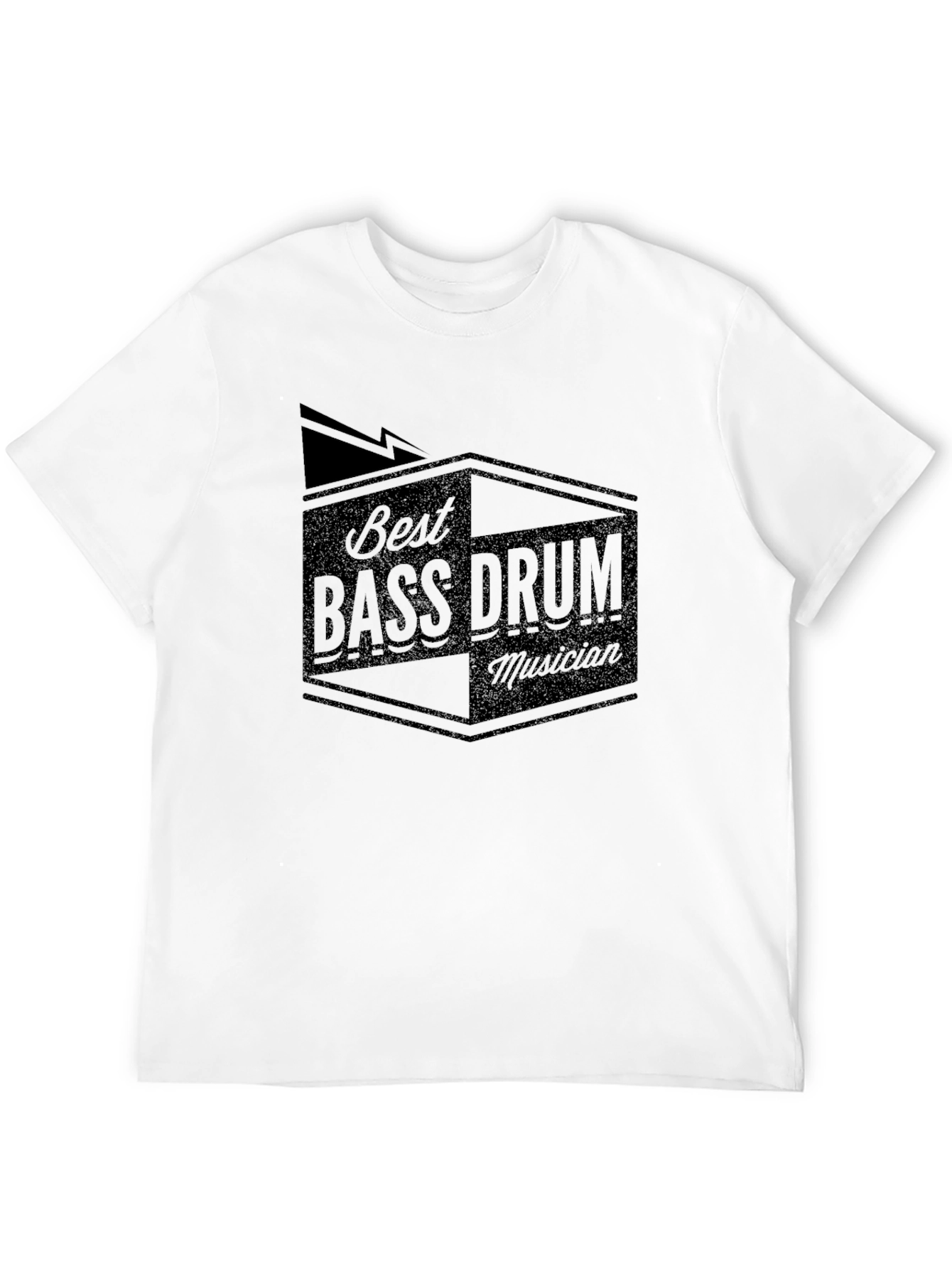 Best Bass Drum Musician Black Graphic Tee
