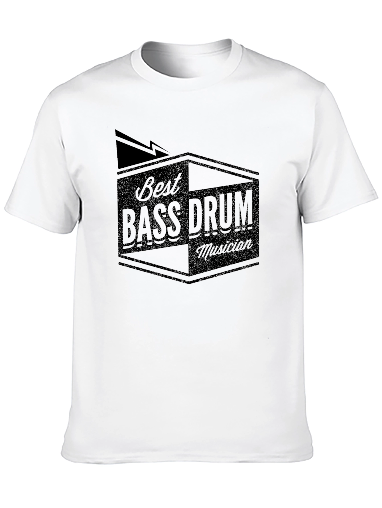 Best Bass Drum Musician Black Graphic Tee