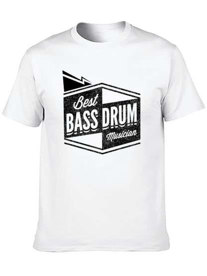 Best Bass Drum Musician Black Graphic Tee