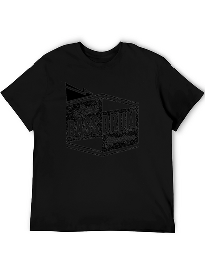 Best Bass Drum Musician Black Graphic Tee