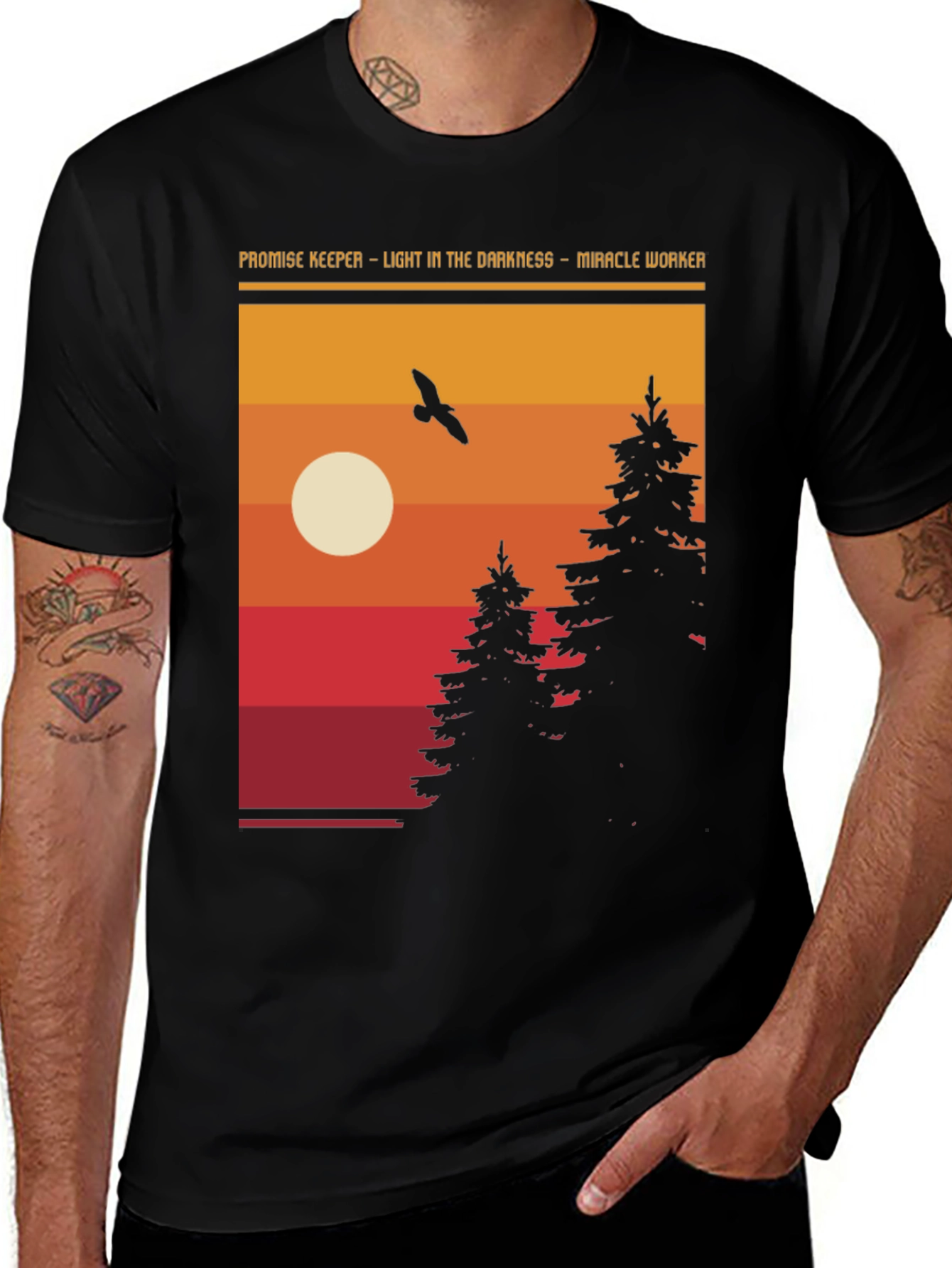 Promise Keeper Nature Graphic Tee - Light in Darkness