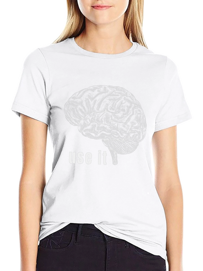 Brain Use It Graphic Tee - Black