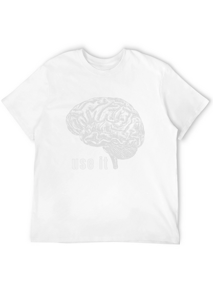 Brain Use It Graphic Tee - Black