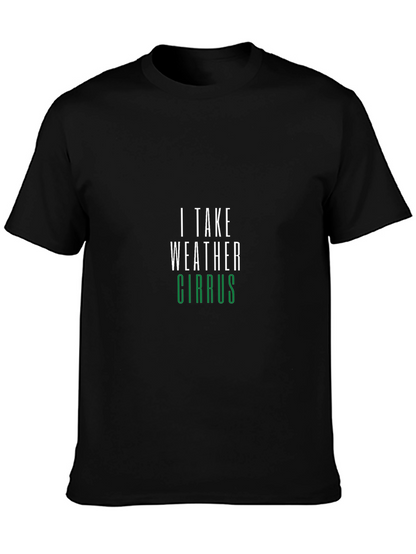 I Take Weather Cirrus Black T-Shirt