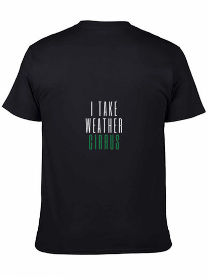 I Take Weather Cirrus Black T-Shirt