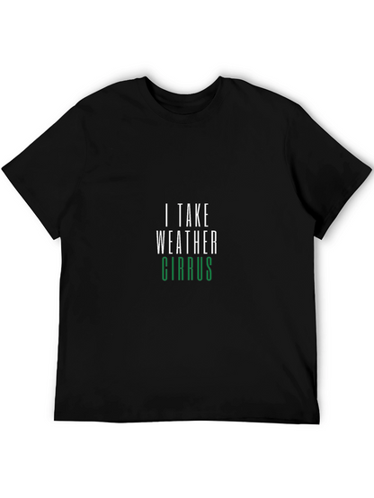 I Take Weather Cirrus Black T-Shirt