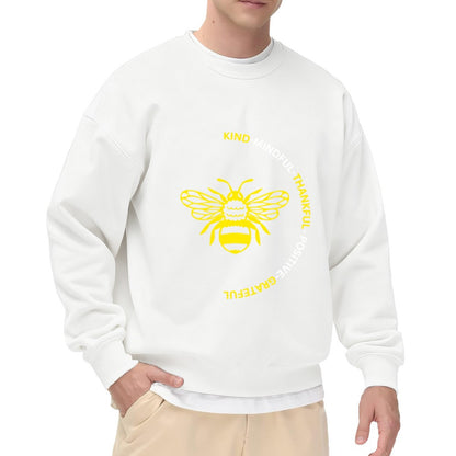 "Kind-Mindful-Thankful" Bee Positivity Crewneck Sweatshirt