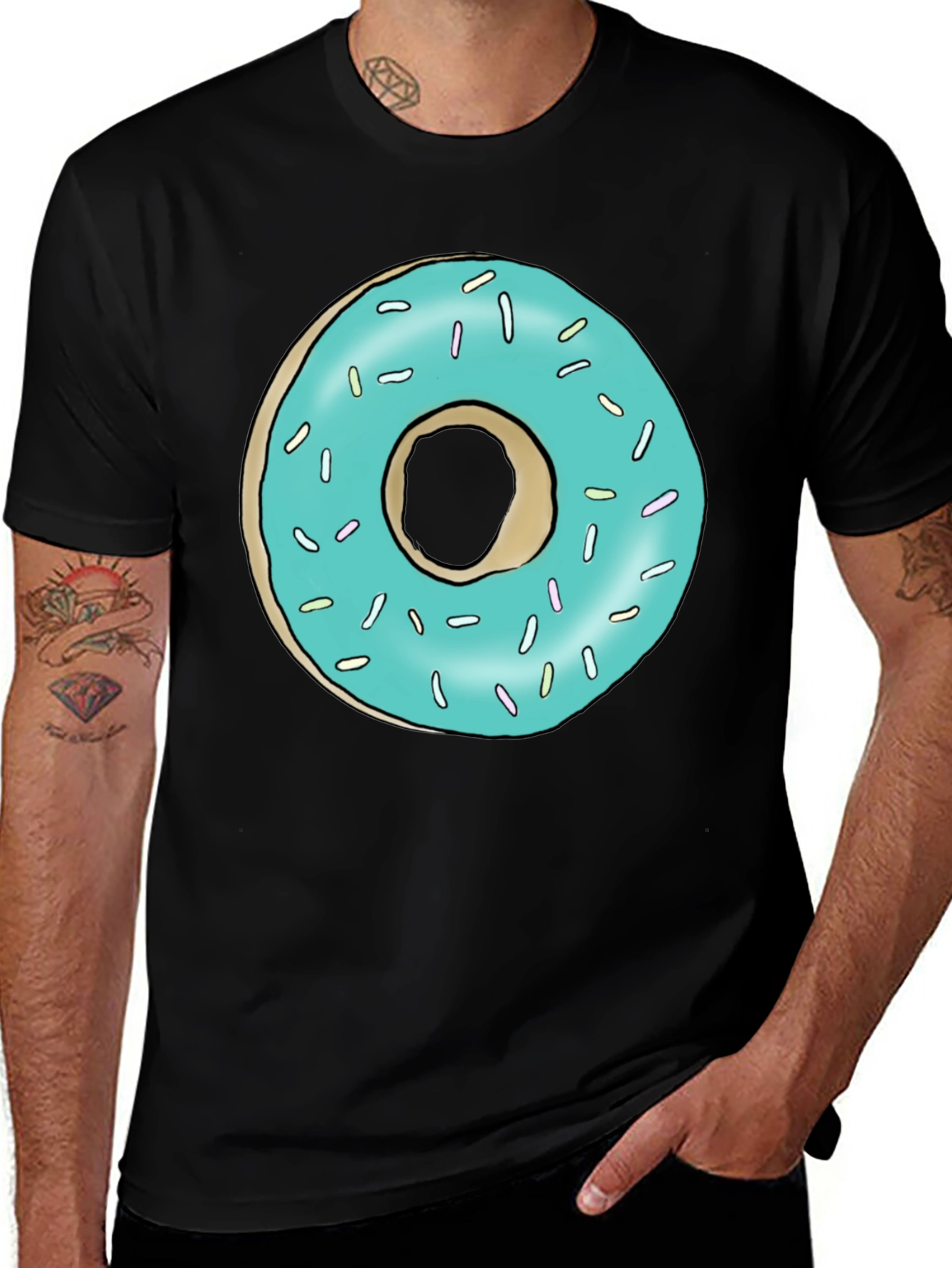 Donut Graphic T-Shirt - Fun Casual Tee
