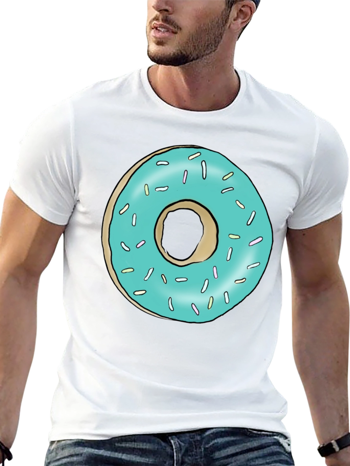 Donut Graphic T-Shirt - Fun Casual Tee