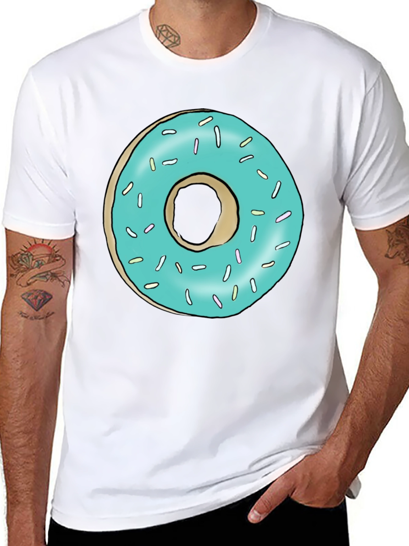 Donut Graphic T-Shirt - Fun Casual Tee