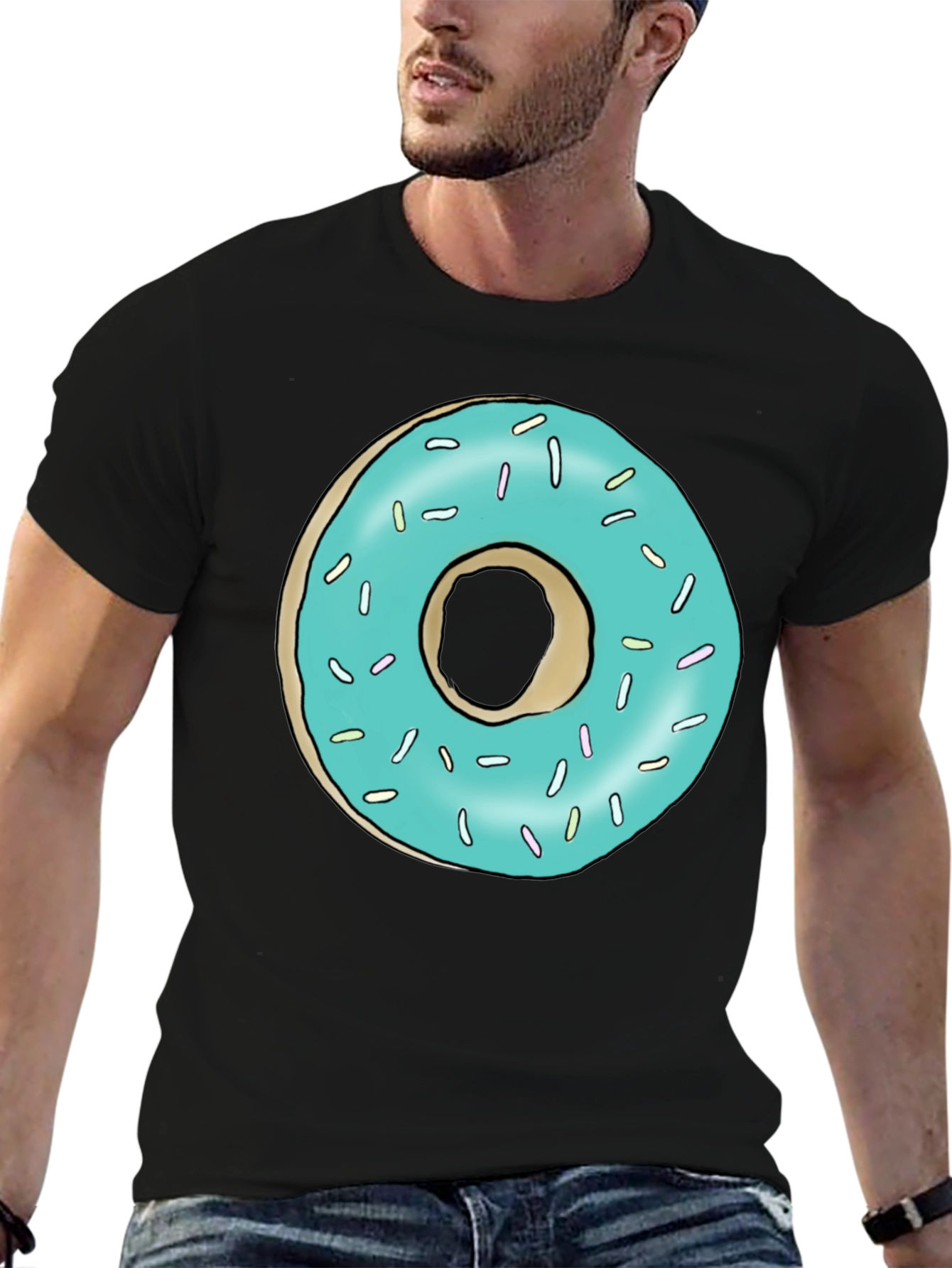 Donut Graphic T-Shirt - Fun Casual Tee