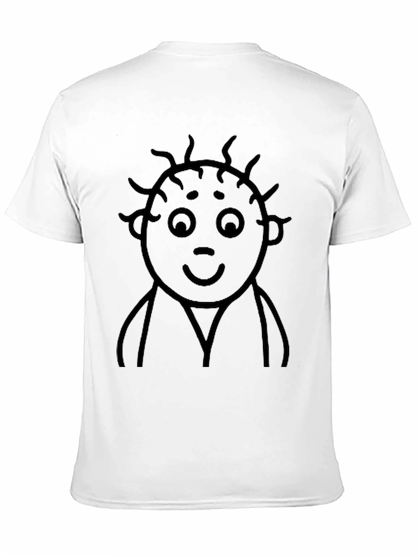Cartoon Face Black T-Shirt