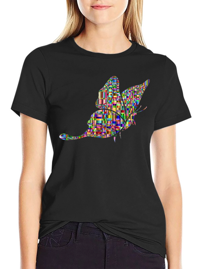 Butterfly Graphic Black T-Shirt