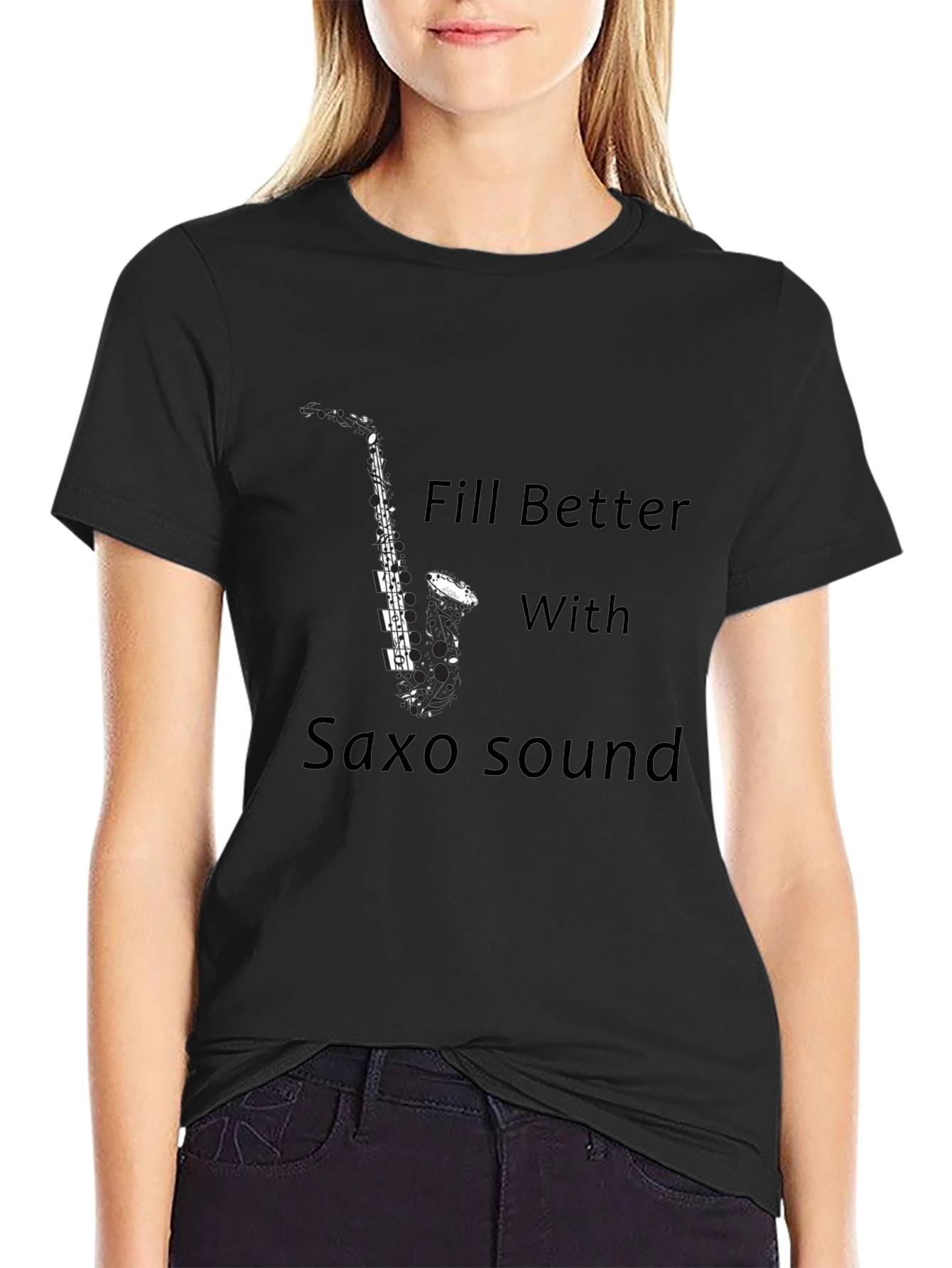 Saxophone T-Shirt: Feel Better with Saxo Sound