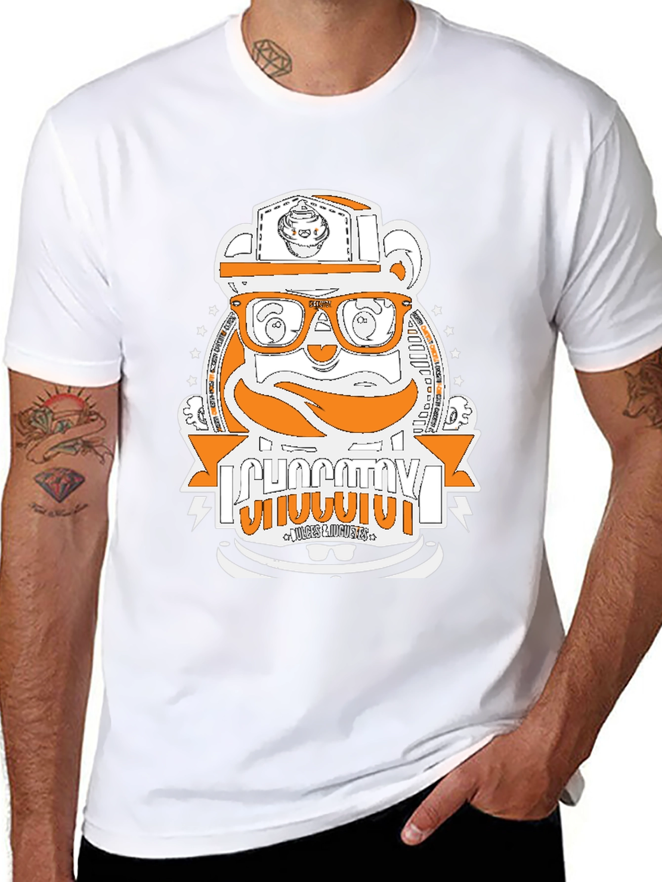 Funky Graphic Tee - Bear Design