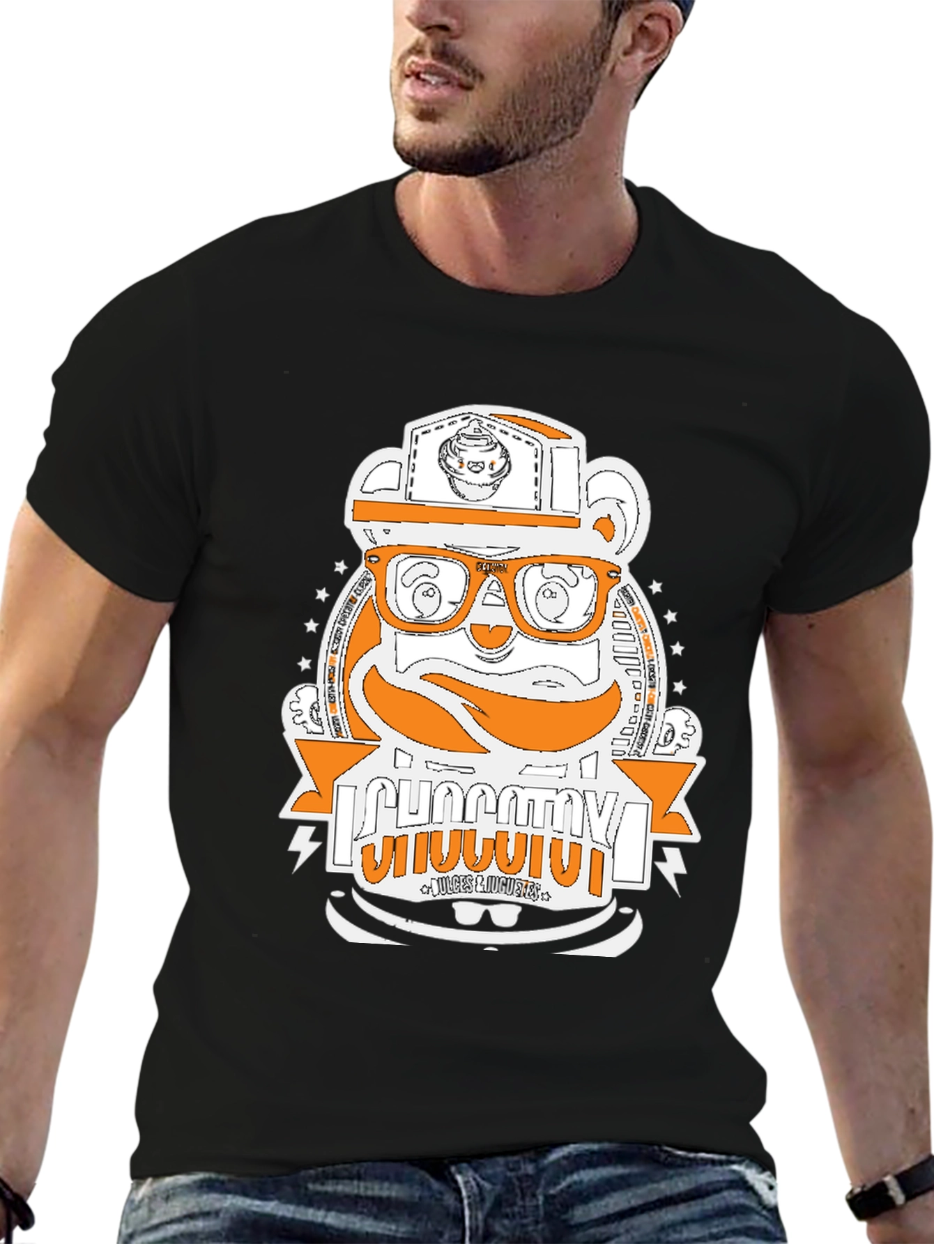 Funky Graphic Tee - Bear Design