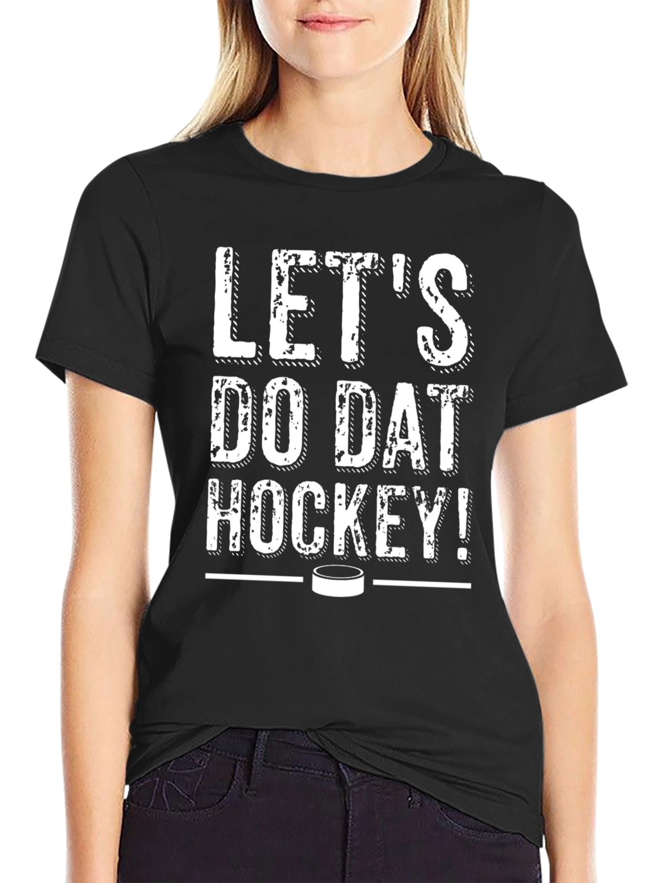 Lets Do Dat Hockey T-Shirt - Black