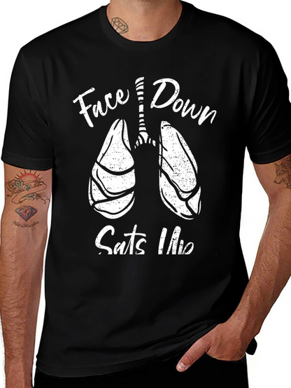 Face Down Sats Up Graphic Tee