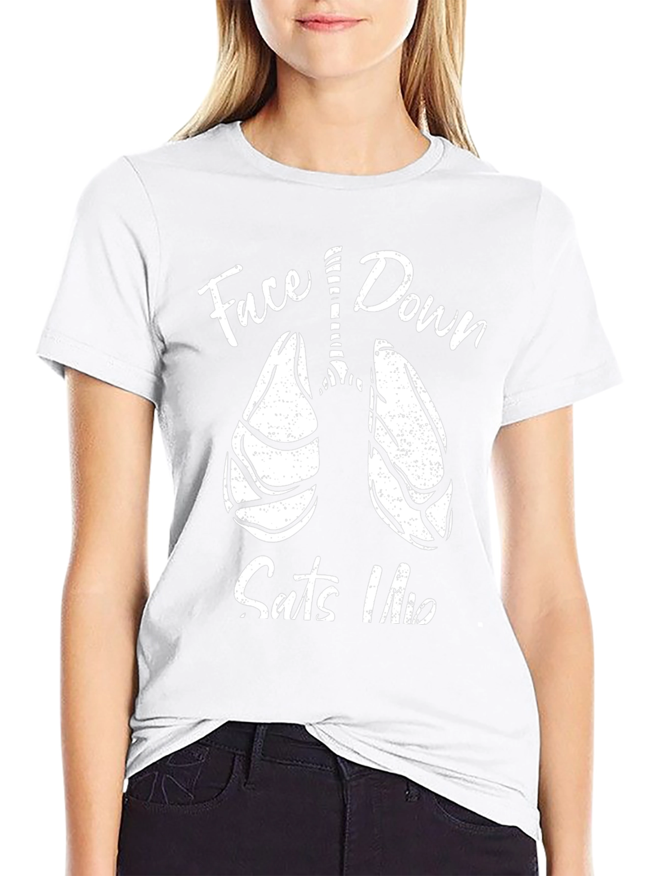 Face Down Sats Up Graphic Tee