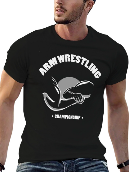 Arm Wrestling Championship Graphic T-Shirt