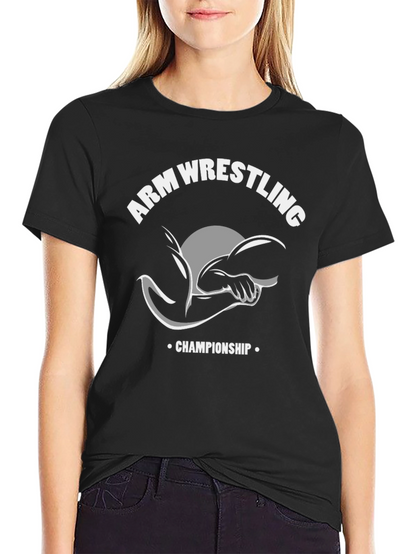 Arm Wrestling Championship Graphic T-Shirt