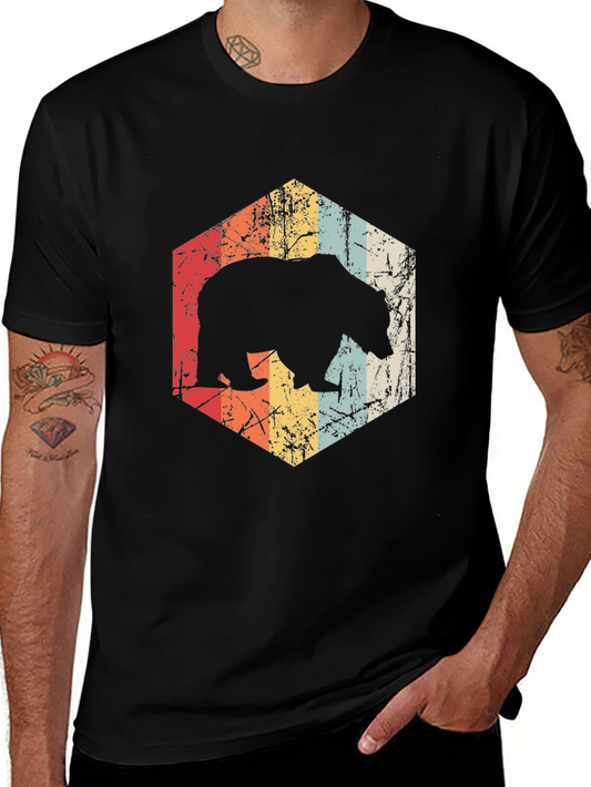 Retro Bear Graphic T-Shirt