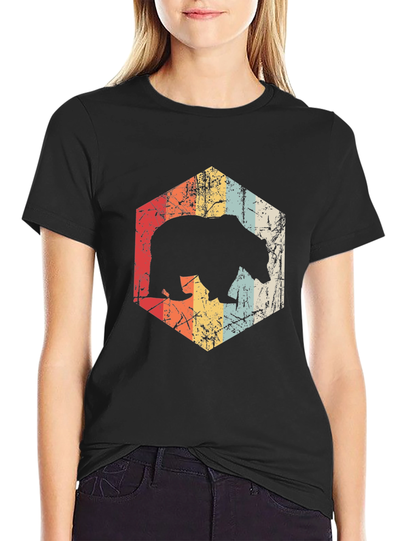 Retro Bear Graphic T-Shirt