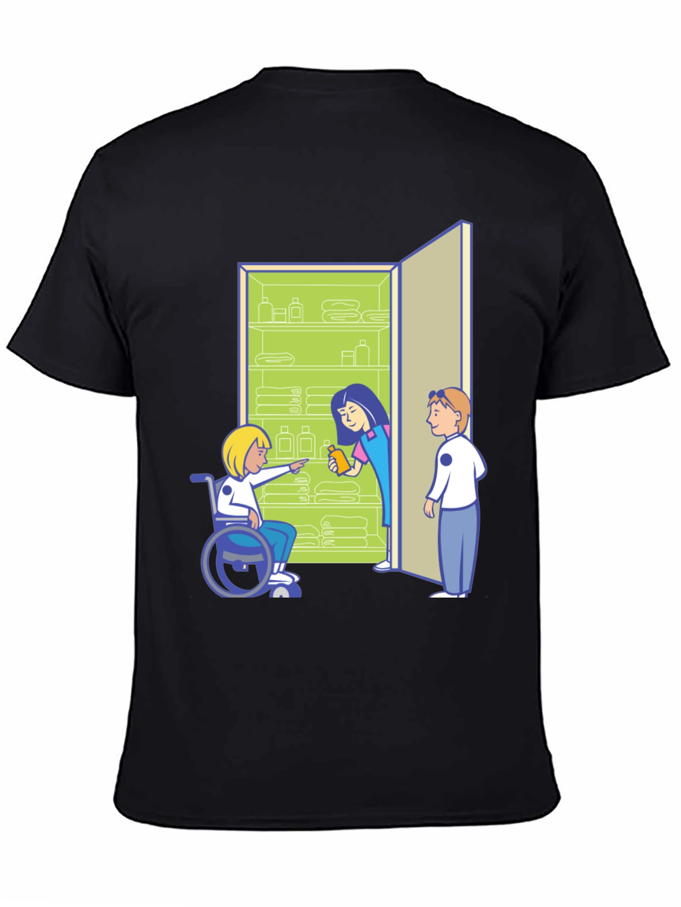 Inclusive Cartoon Graphic T-Shirt