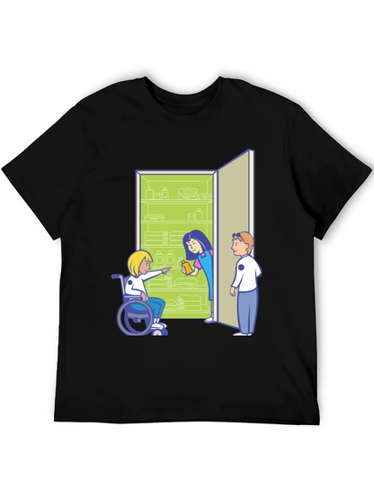 Inclusive Cartoon Graphic T-Shirt