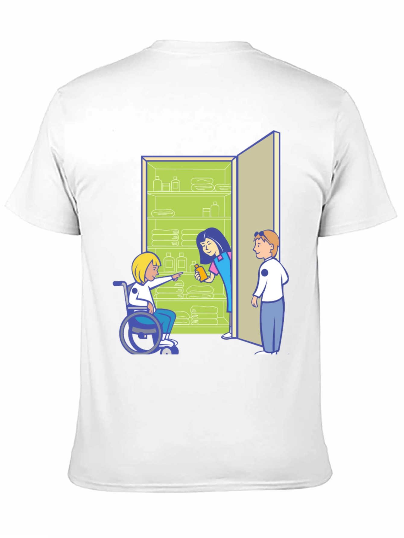 Inclusive Cartoon Graphic T-Shirt