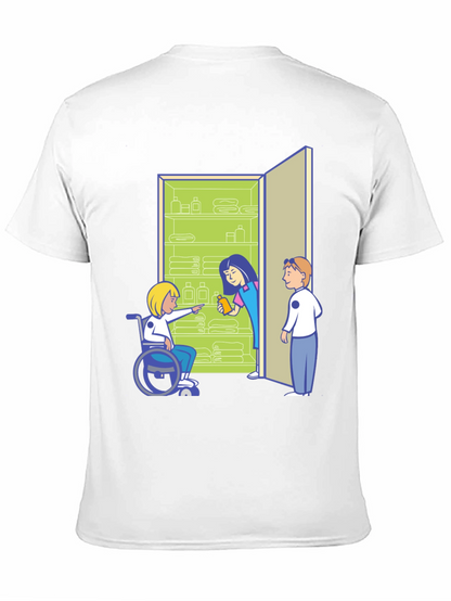 Inclusive Cartoon Graphic T-Shirt