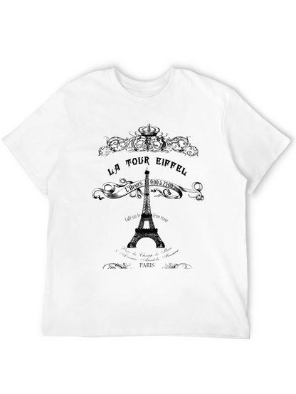 La Tour Eiffel Graphic Tee - Paris Landmark T-Shirt