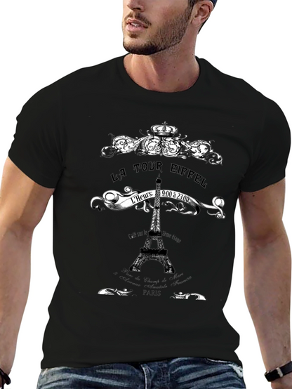 La Tour Eiffel Graphic Tee - Paris Landmark T-Shirt
