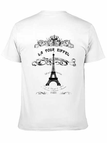 La Tour Eiffel Graphic Tee - Paris Landmark T-Shirt